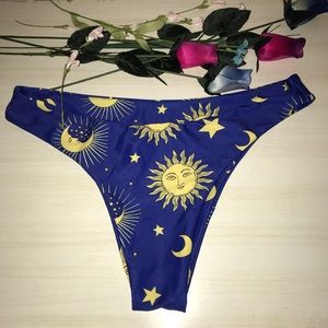 Zaful sun and moon high cut bikini bottom
